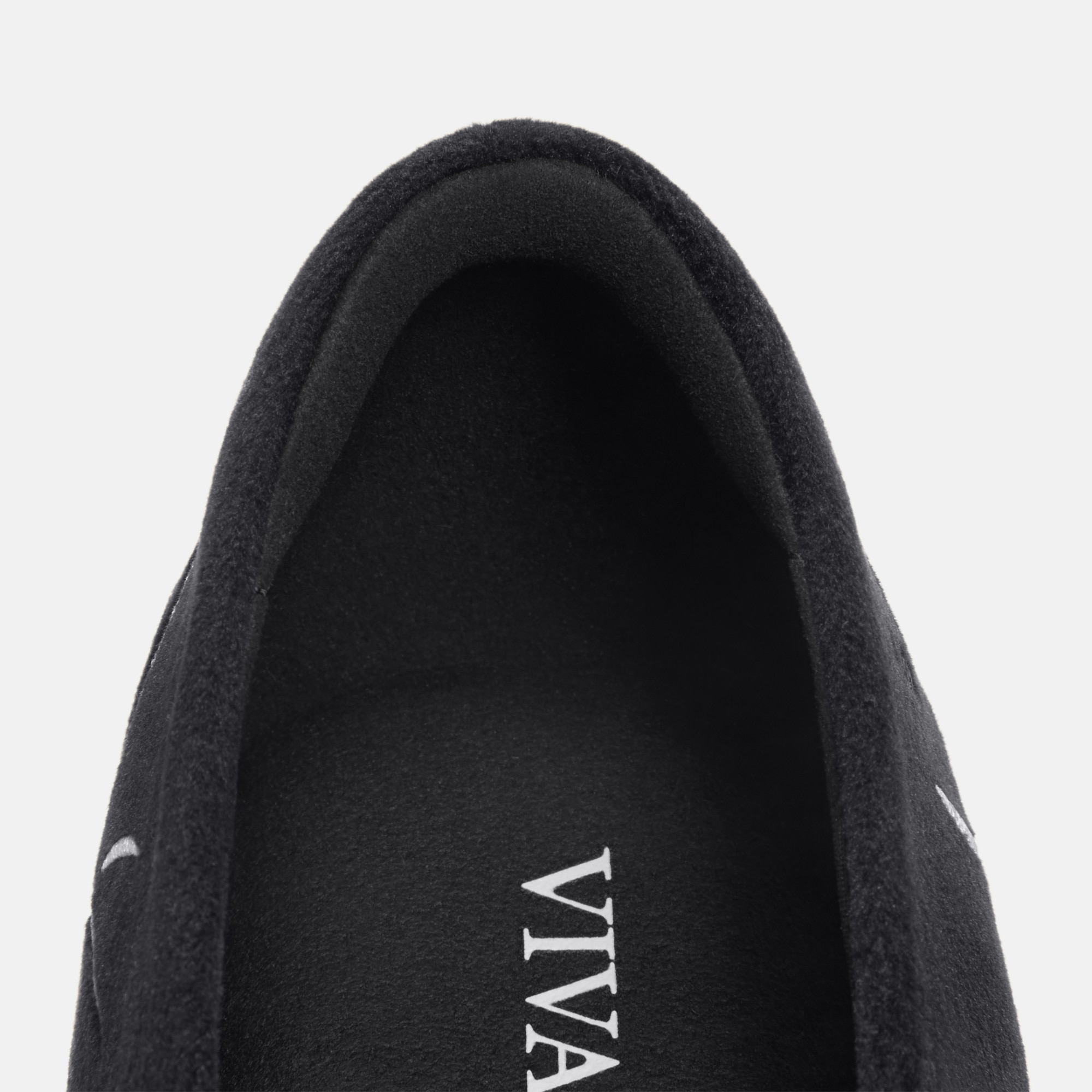Limited Edition | Mini Square-Toe Velvet Flats (Jazura), Black