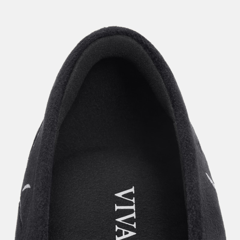 Mini Square-Toe Velvet Flats (Jazura), Black Embroidery, EU37.5 | VIVAIA