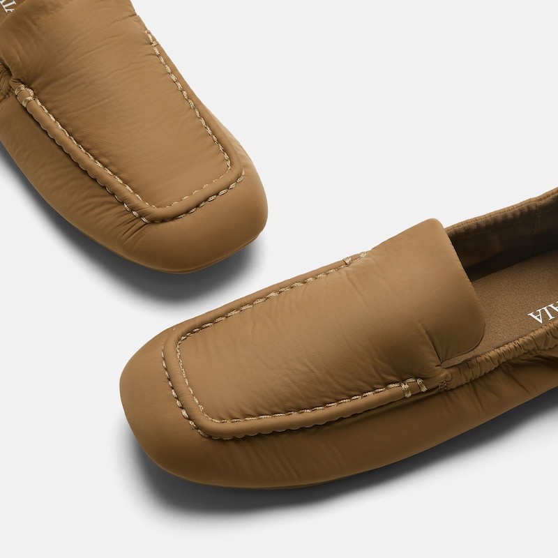 Nylon Travel Loafers (Avoir), Dark Chestnut, EU41 | VIVAIA