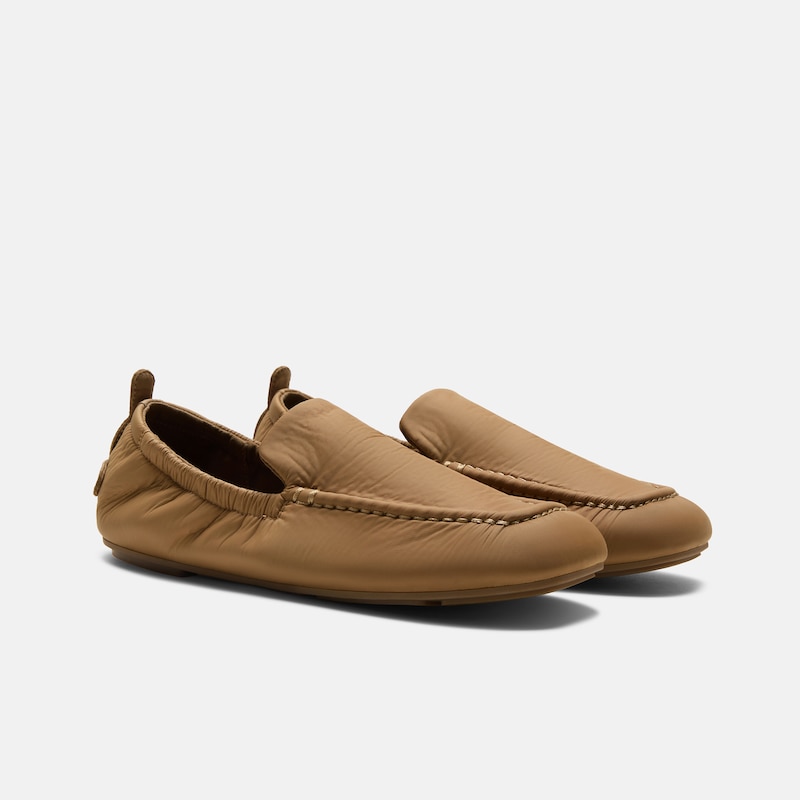 Nylon Travel Loafers (Avoir), Dark Chestnut, EU41 | VIVAIA