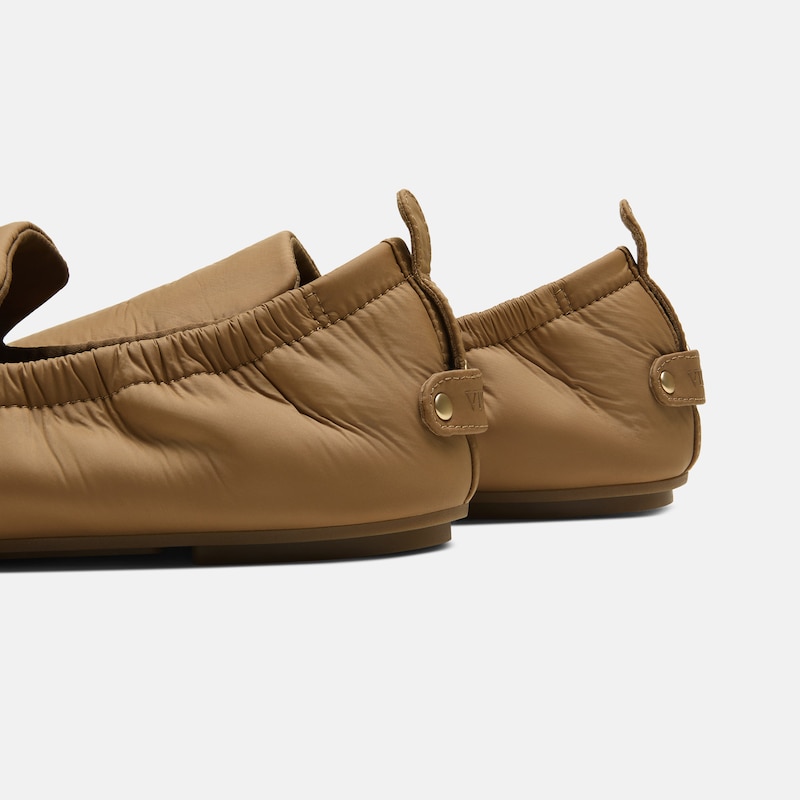 Nylon Travel Loafers (Avoir), Dark Chestnut, EU41 | VIVAIA