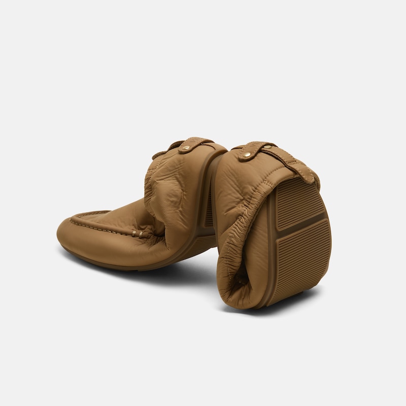 Nylon Travel Loafers (Avoir), Dark Chestnut, EU41 | VIVAIA