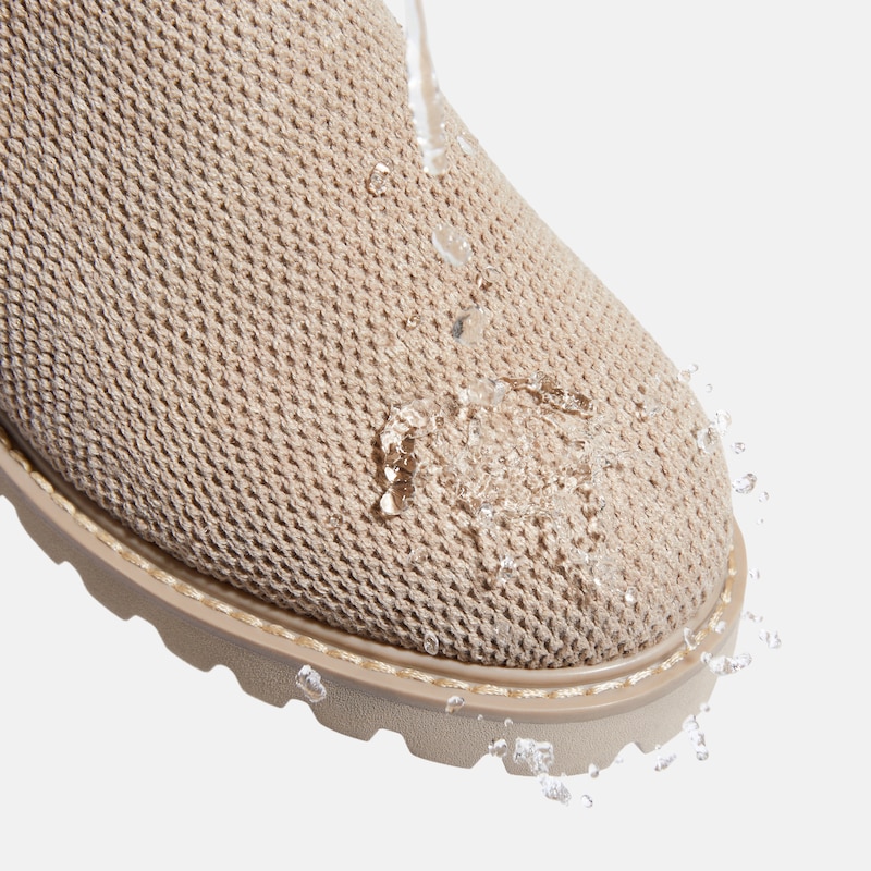 Round-Toe Stretchy Wool Knee-High Boots (Filipa), WARM TAUPE, EU40.5 | VIVAIA