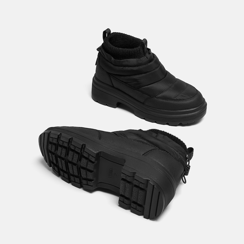 Waterproof PufferTherm Warm Boots (Tyler), Solid Black, EU39 | VIVAIA