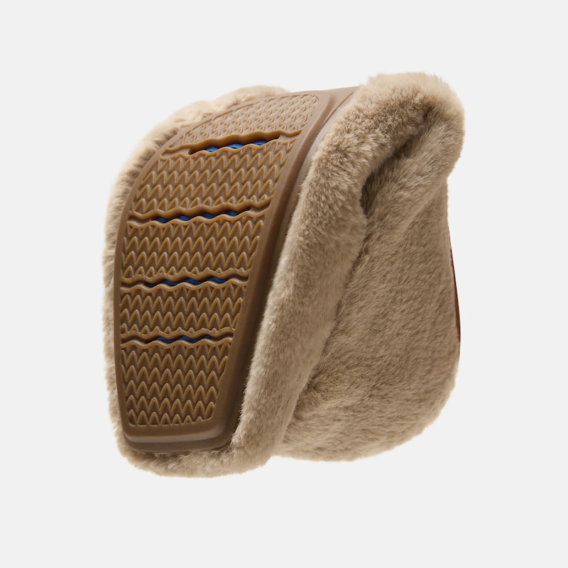 Square-Toe Faux Fur Mary Jane (Moxa), Light taupe & Black, EU35 | VIVAIA