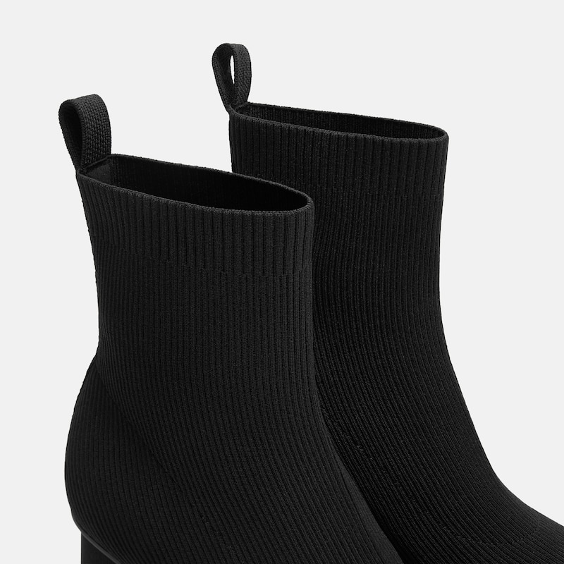 Square-Toe Block-Heel Boots (Lerna), Black, EU39 | VIVAIA
