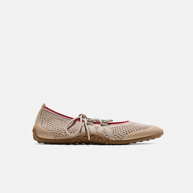 Square-Toe Hybrid Mesh Mary Janes (Cecily), ALMOND MESH, EU35 | VIVAIA