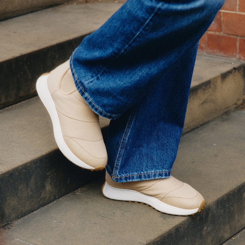 Round-Toe Slip-On Sneaker Boots (Lupi), Desert, EU39 | VIVAIA