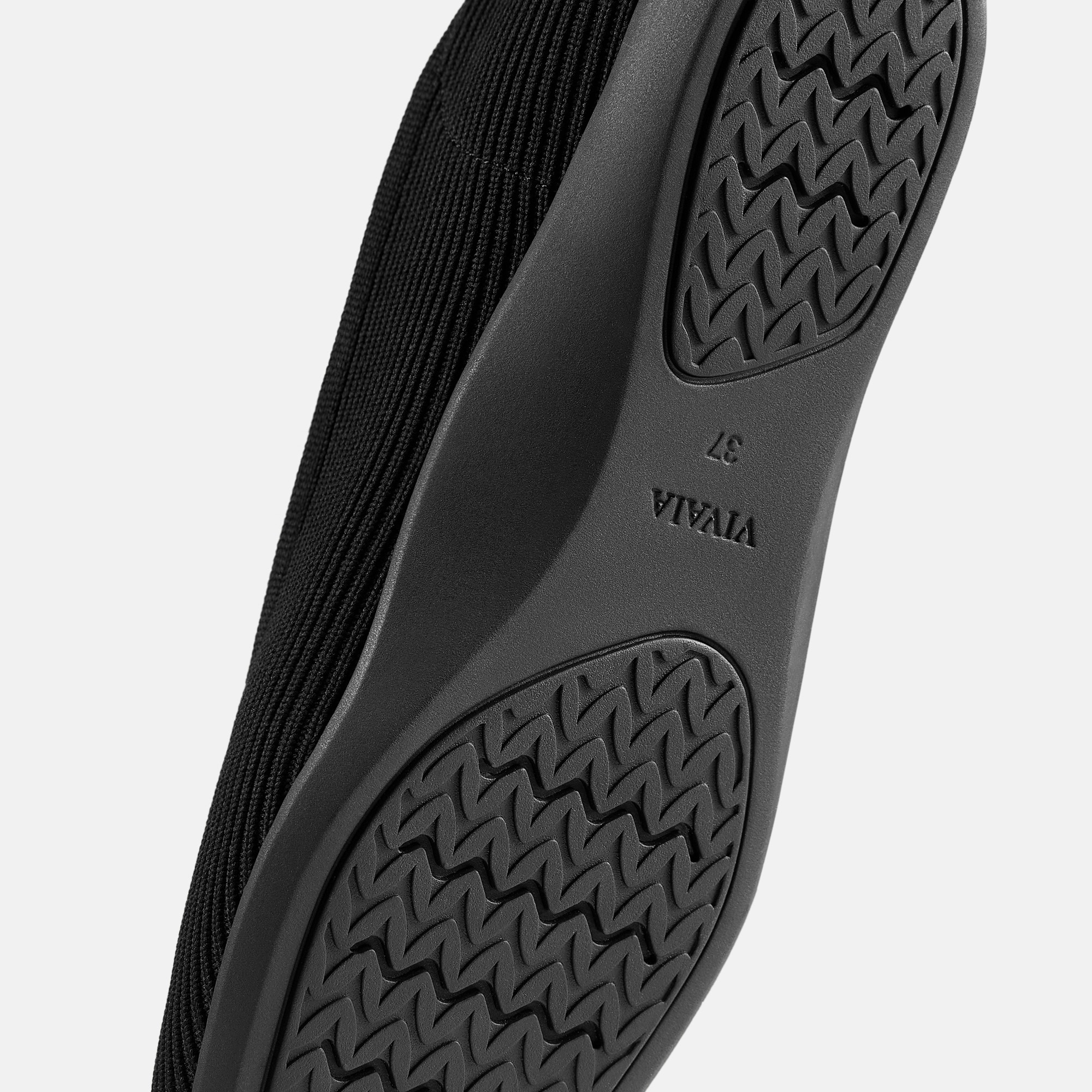 Lightweight Square-Toe V-Cut Flats (Margot Walker), BLACK WATER
