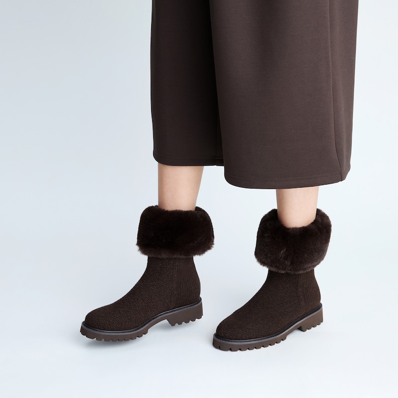 2-in-1 Detachable Wool Ankle Boots, Cocoa Brown, EU38.5 | VIVAIA