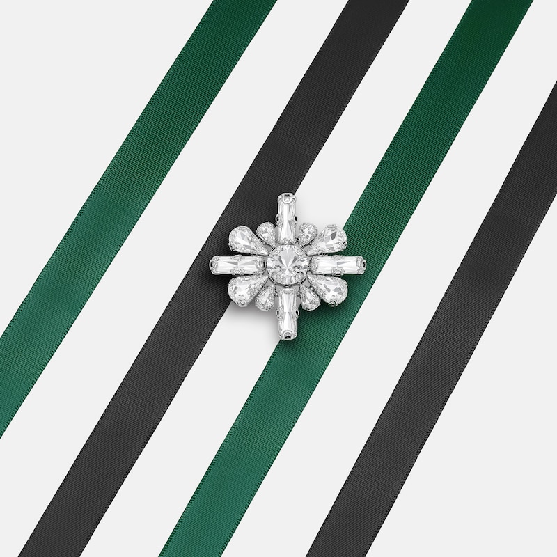 VIVAIA × NYCB Jewels Ribbon Laces & Charm Set (Seraphine), Black & Green, one-size | VIVAIA