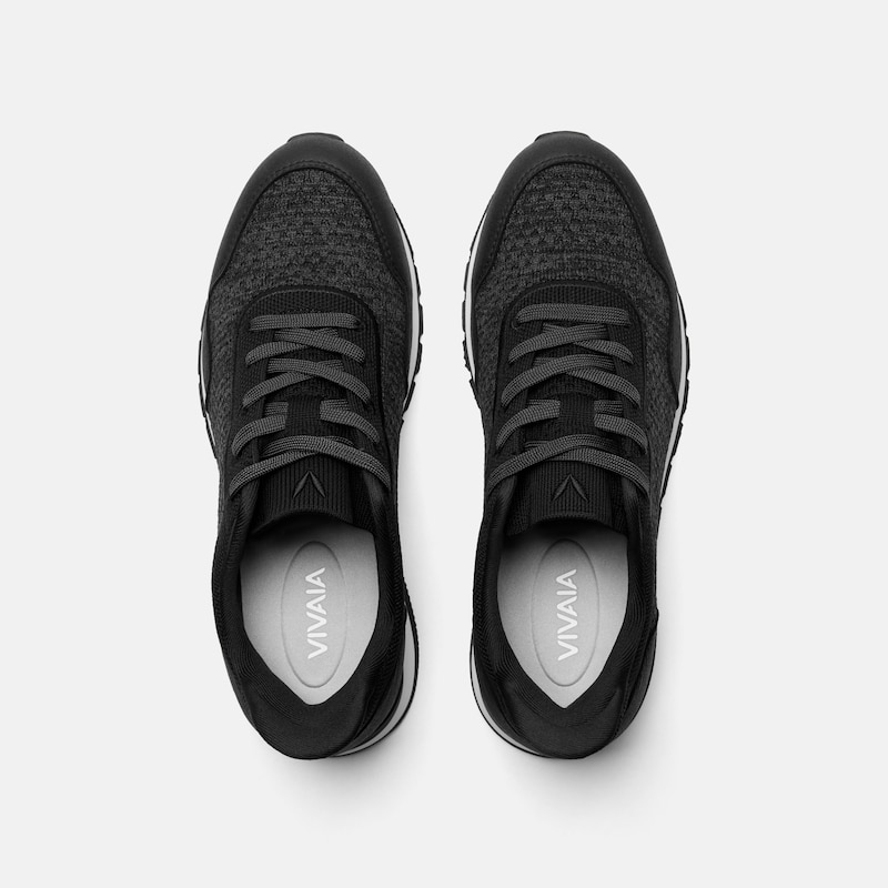 Unisex Waterproof Slip-On Sneakers (Allday Pro), Black & Charcoal, EU39 | VIVAIA