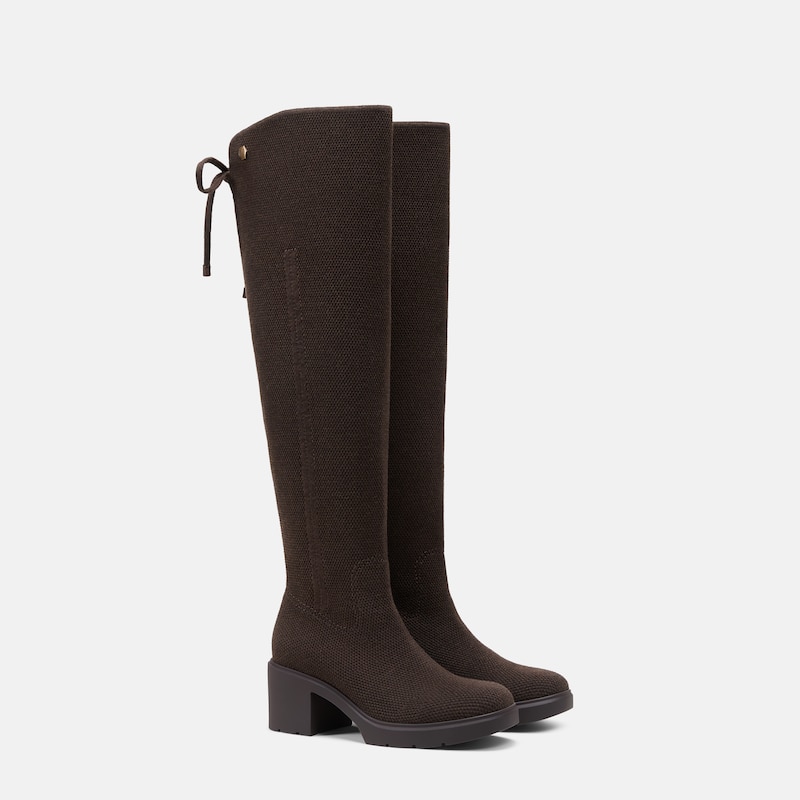 Wide-Shaft Knee-High Boots (Gia 2.0), Cocoa Brown, EU39 | VIVAIA