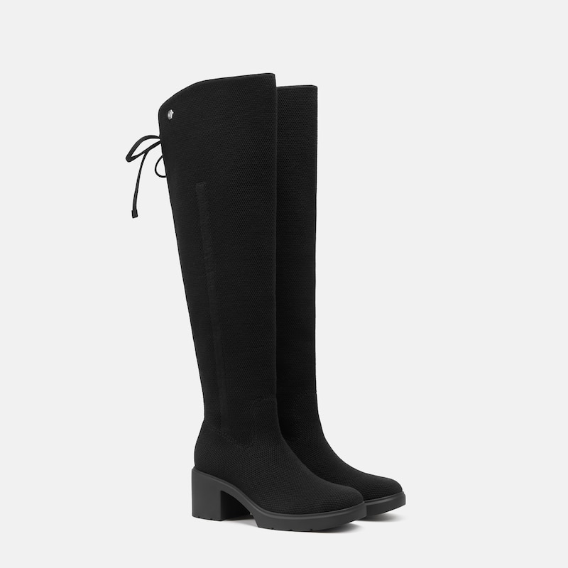 Wide-Shaft Knee-High Boots (Gia 2.0), Black, EU35 | VIVAIA