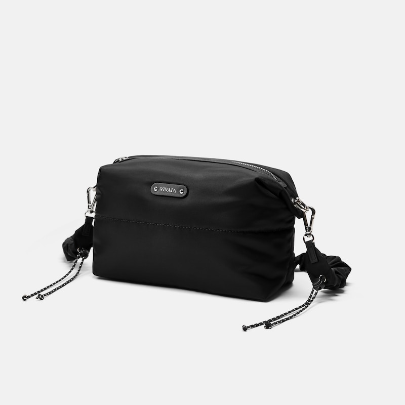 Soft Rectangular Crossbody Bag (Elyon), Black, one-size | VIVAIA