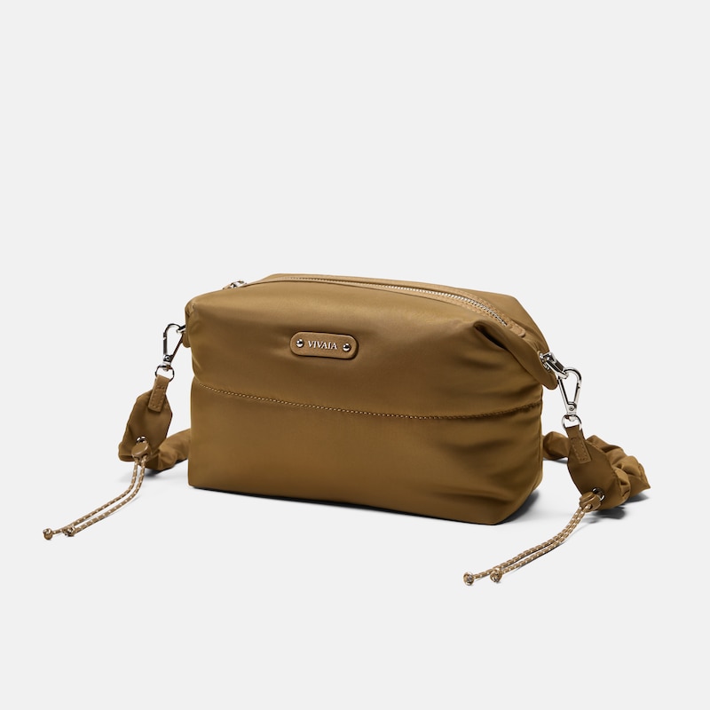 Soft Rectangular Crossbody Bag (Elyon), Dark Chestnut, one-size | VIVAIA