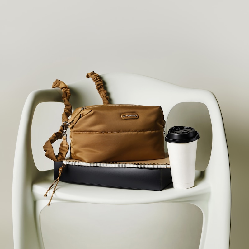 Soft Rectangular Crossbody Bag (Elyon), Dark Chestnut, one-size | VIVAIA
