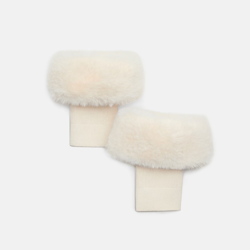 Plush Leg Warmers (Mackie), Pale Apricot, one-size | VIVAIA