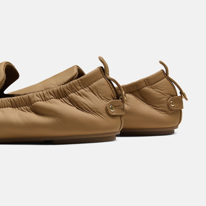 Nylon Travel Loafers (Avoir), Dark Chestnut, EU35 | VIVAIA