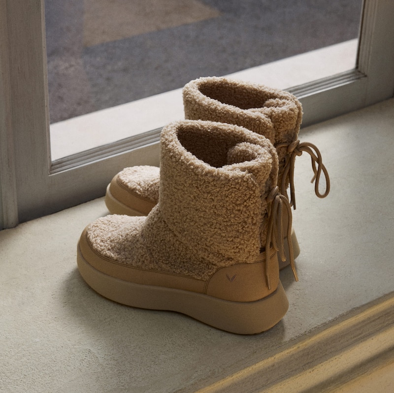 Round-Toe Waterproof Warm Boots (Fillis), LATTE, EU39 | VIVAIA