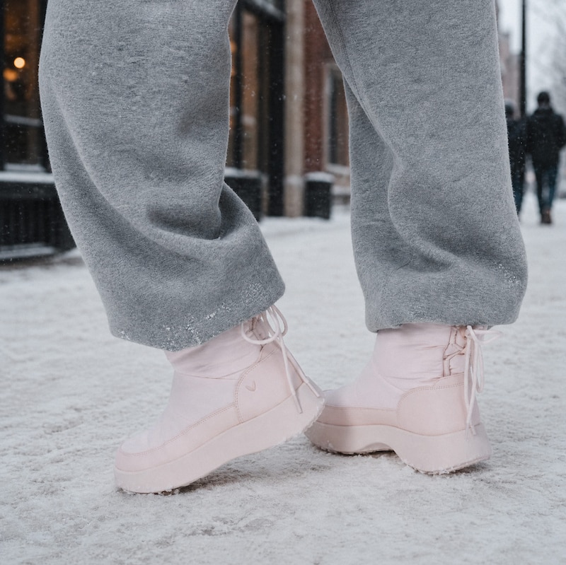 Round-Toe Waterproof Warm Boots (Fillis), Snow Pink, EU43 | VIVAIA