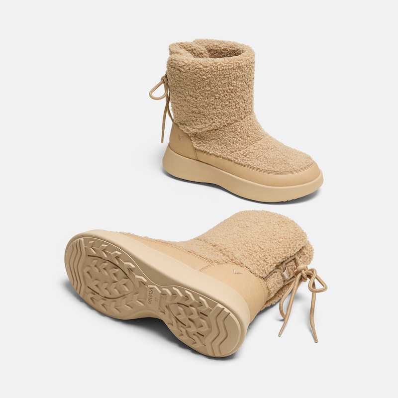 Round-Toe Waterproof Warm Boots (Fillis), LATTE, EU39 | VIVAIA