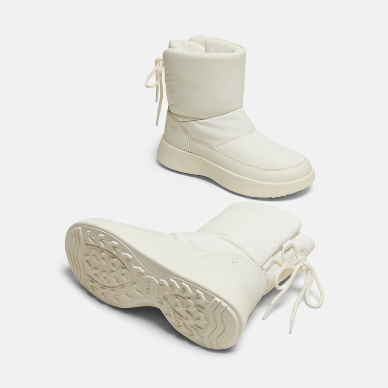 Round-Toe Waterproof Warm Boots (Fillis), Seashell, EU36 | VIVAIA