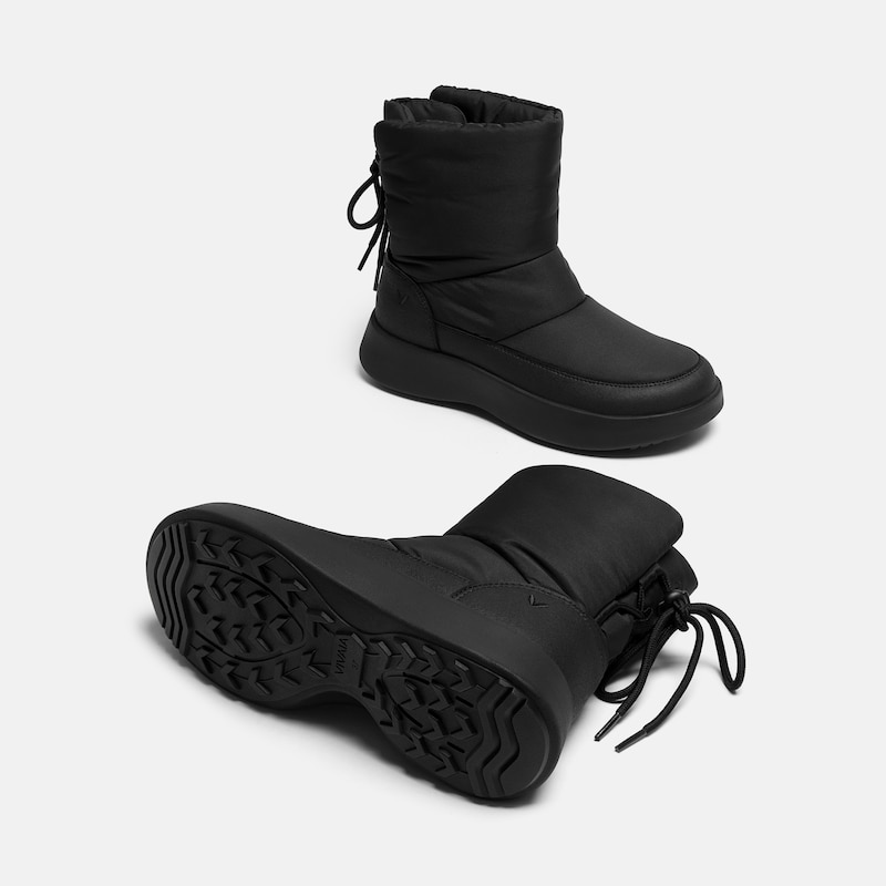 Round-Toe Waterproof Warm Boots (Fillis), Black, EU36 | VIVAIA