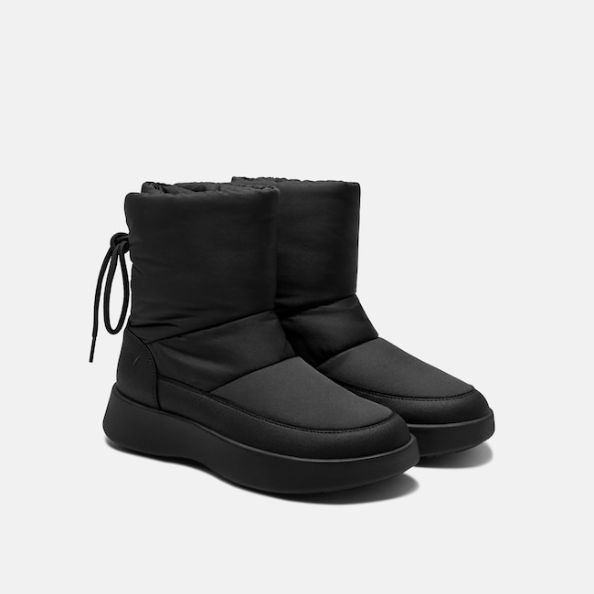 Round-Toe Waterproof Warm Boots (Fillis) - Black