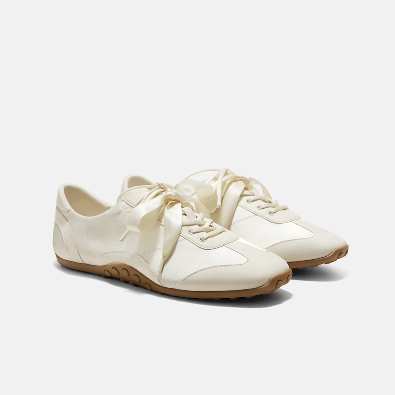 Square-Toe Jogger Sneakerina (Carol), LIGHT GOLD, EU35 | VIVAIA