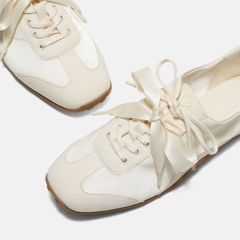 Square-Toe Jogger Sneakerina (Carol), LIGHT GOLD, EU35 | VIVAIA