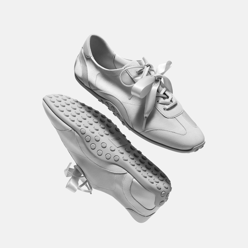 Square-Toe Jogger Sneakerina (Carol), GREY SILVER, EU40 | VIVAIA