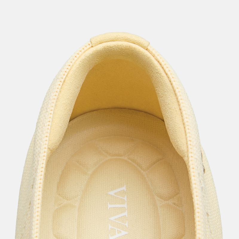 Square-Toe Margot V-Cut Flats (Margot 3.0), Butter Yellow, EU35 | VIVAIA