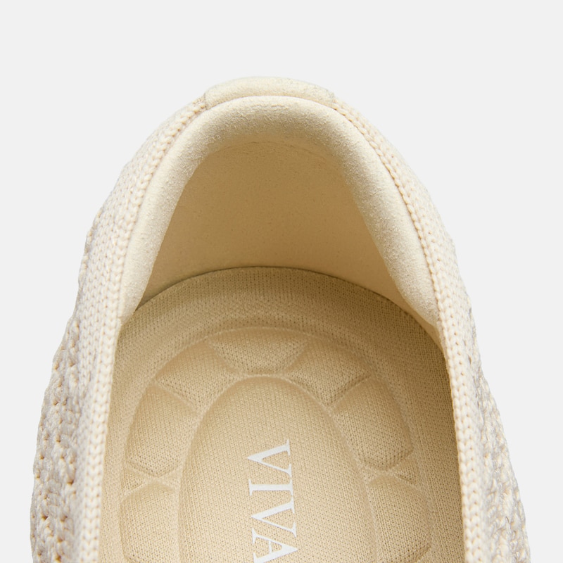 Square-Toe Margot V-Cut Flats (Margot 3.0), YELLOW APRICOT QUILT, EU37 | VIVAIA