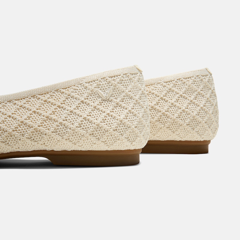 Square-Toe Margot V-Cut Flats (Margot 3.0), YELLOW APRICOT QUILT, EU37 | VIVAIA
