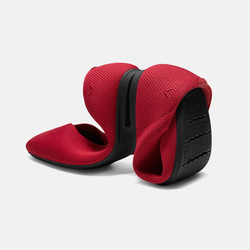 Square-Toe Margot V-Cut Flats (Margot 3.0), RUBY  RED, EU38 | VIVAIA