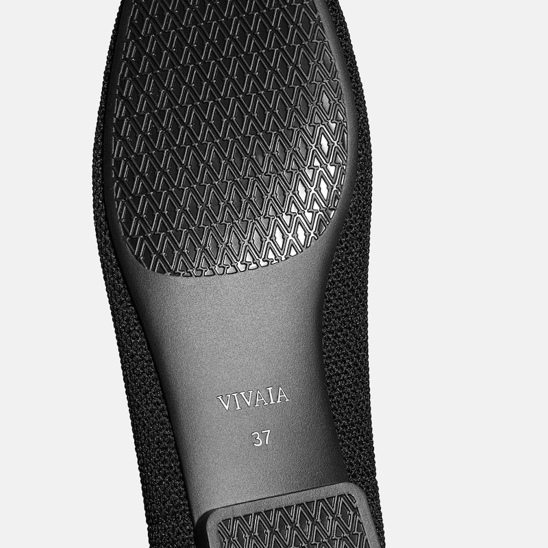 Square-Toe Icon Loafers (Silvie), BLACK LATTICE, EU38 | VIVAIA