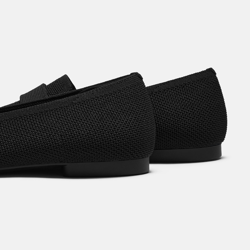 Square-Toe Icon Loafers (Silvie), BLACK LATTICE, EU38 | VIVAIA