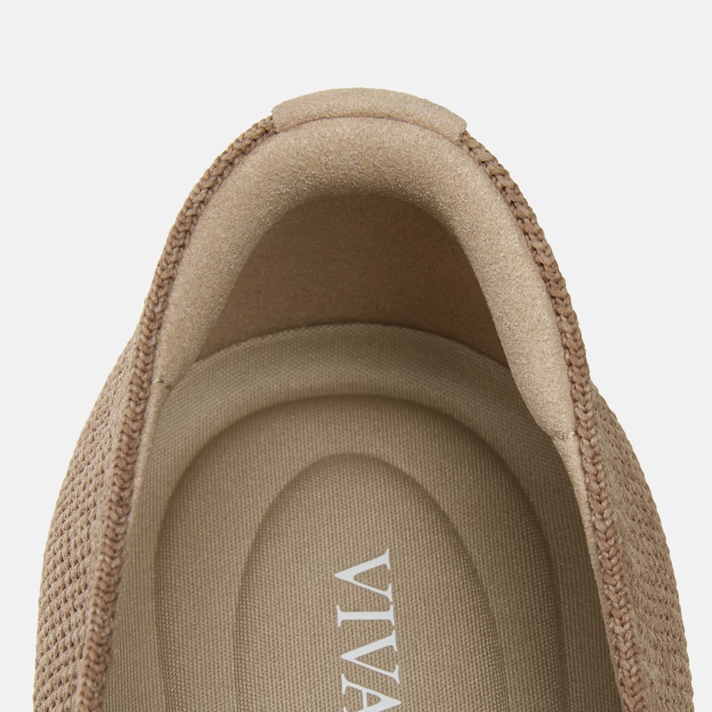 Square-Toe Icon Loafers (Silvie), BROWN TAUPE LATTICE, EU39 | VIVAIA