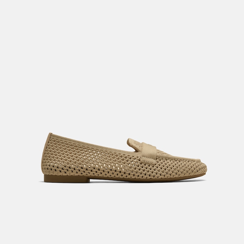 Square-Toe Icon Loafers (Silvie), NUDE PEACH, EU38 | VIVAIA