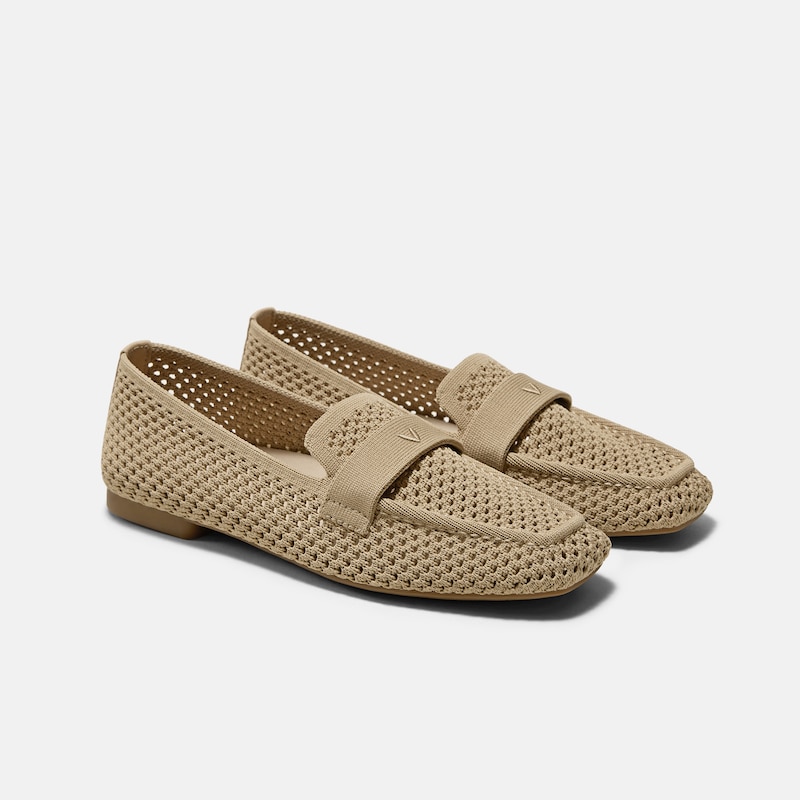 Square-Toe Icon Loafers (Silvie), NUDE PEACH, EU38 | VIVAIA