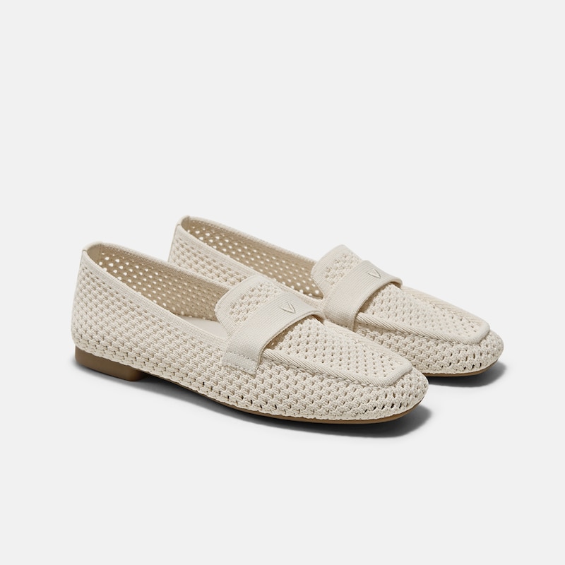 Square-Toe Icon Loafers (Silvie), PALE APRICOT, EU41 | VIVAIA