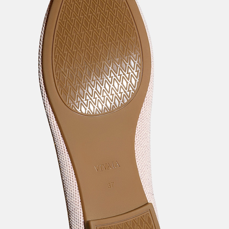 Round-Toe Embroidered Loafers (Audrey), ROSE GOLD-BOUQUET, EU35 | VIVAIA