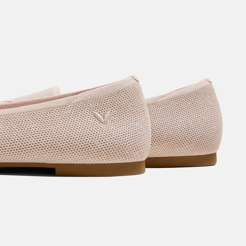 Round-Toe Embroidered Loafers (Audrey), ROSE GOLD-BOUQUET, EU35 | VIVAIA