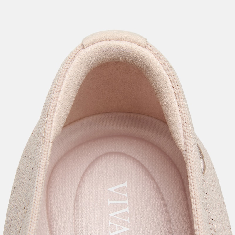 Round-Toe Embroidered Loafers (Audrey), ROSE GOLD-BOUQUET, EU35 | VIVAIA