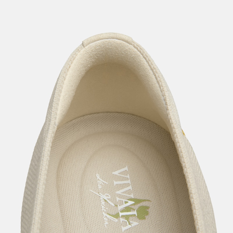 Healing Garden | Round-Toe Embroidered Loafers (Audrey), PALE APRICOT - FRENCH FLORAL, EU37 | VIVAIA