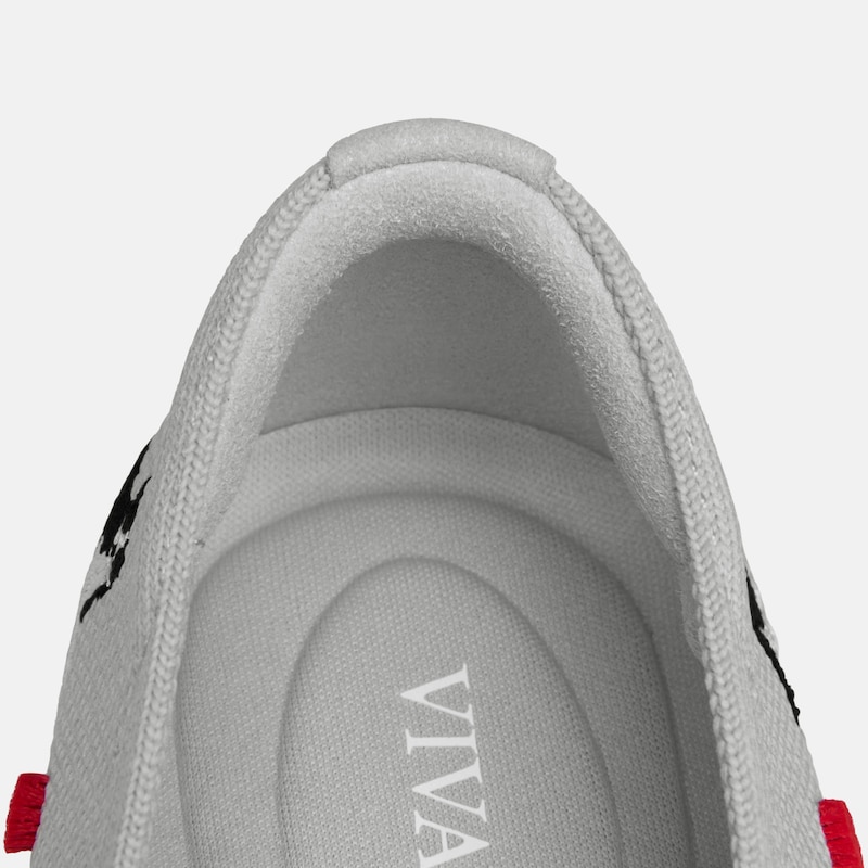Round-Toe Embroidered Loafers (Audrey), OYSTER GREY-TUXEDO CATS, EU37 | VIVAIA
