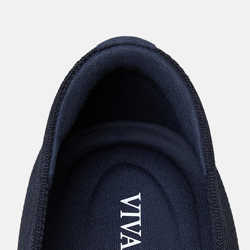 Round-Toe Embroidered Loafers (Audrey), NAVY GREEN - CAVALIER, EU35 | VIVAIA