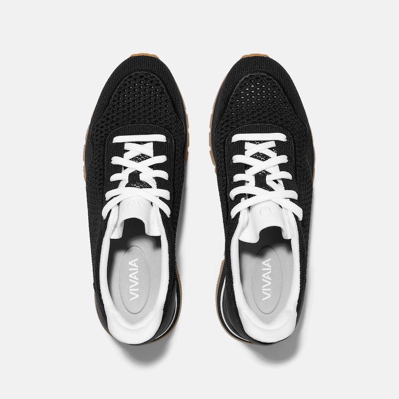 Unisex Slip-On Mesh Sneakers (Allday), BLACK WHITE, EU37 | VIVAIA