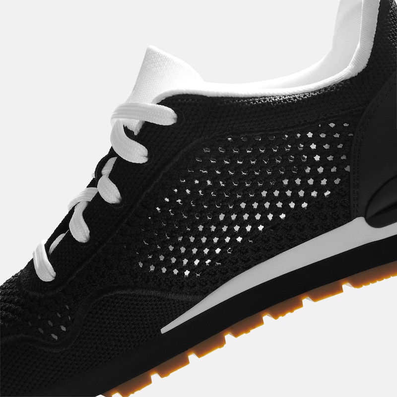 Unisex Slip-On Mesh Sneakers (Allday), BLACK WHITE, EU37 | VIVAIA